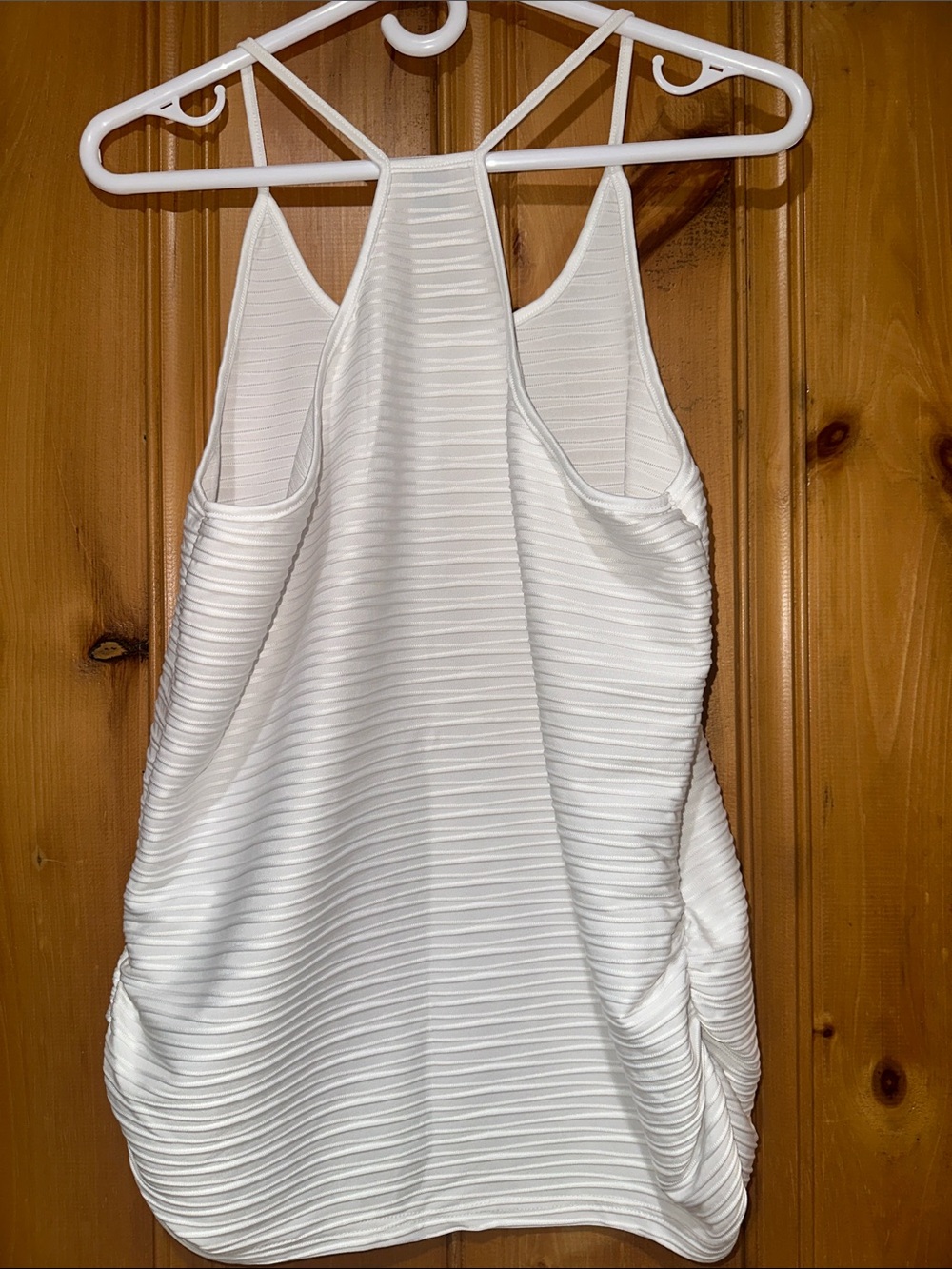SHEIN White Textured Ribbed Spaghetti Strap Cami - Picture 2 of 3